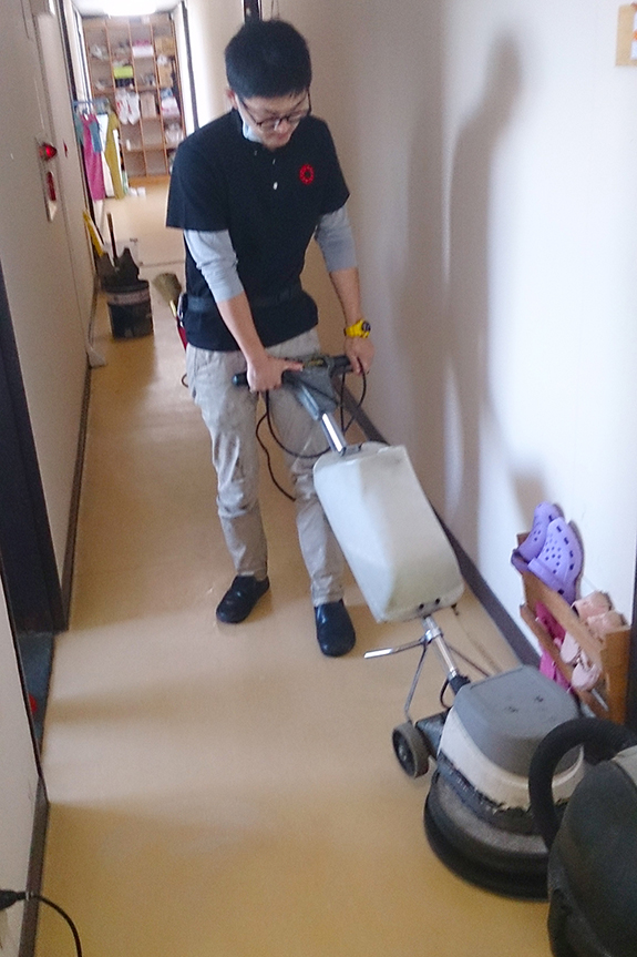 床清掃